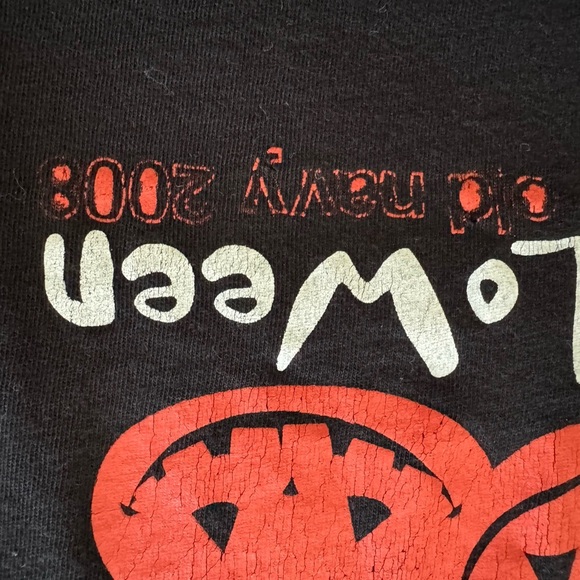 Old Navy Happy Halloween Black 100% Cotton T-Shirt Size Medium - Picture 5 of 6